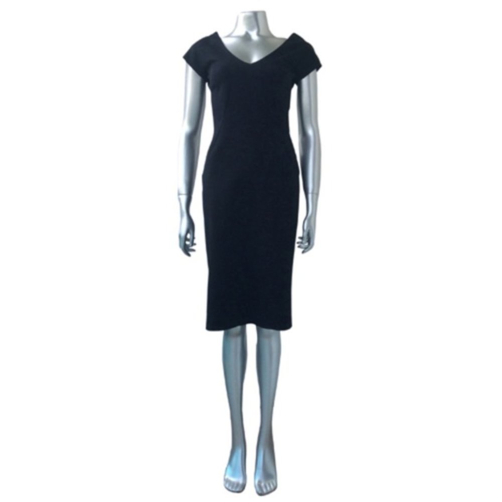 Anna Molinari Black Fitted Dress Size 42 (US 6)
